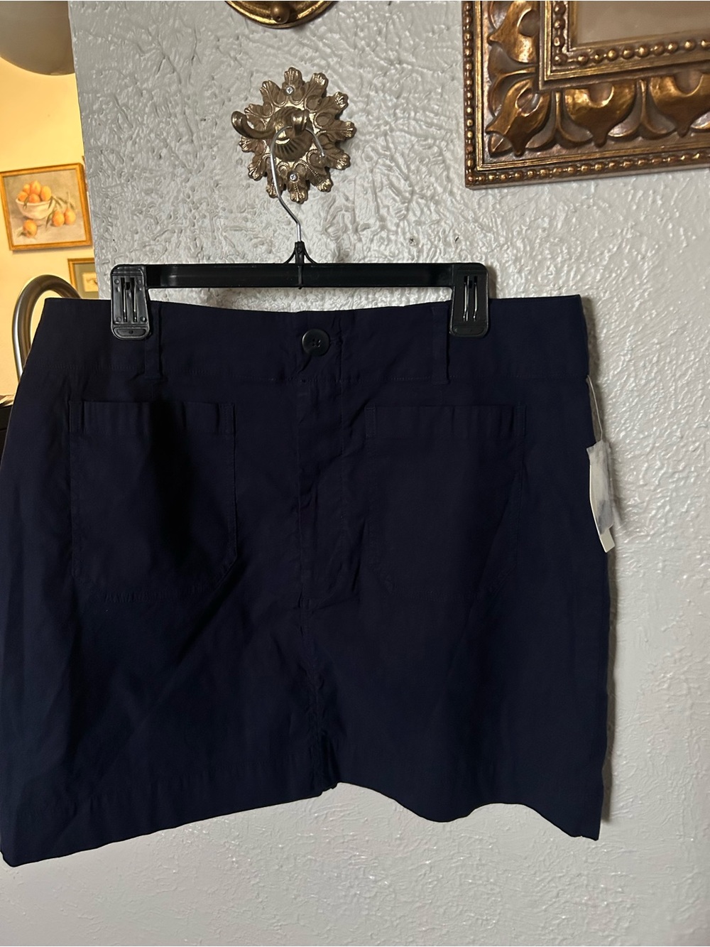 Anthropologie MAEVE Colette mini skirt in navy